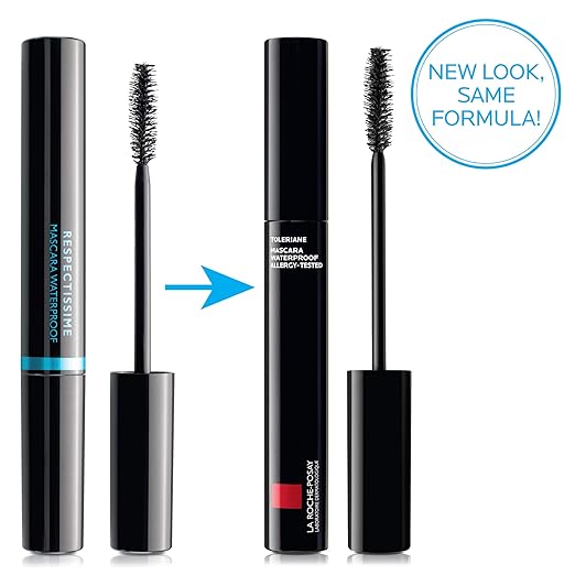 La Roche-Posay Toleriane Waterproof Mascara Long-Lasting Volume and Length Allergy-tested Safe For Sensitive Skin Black