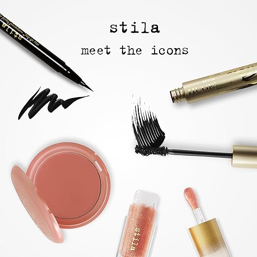stila Waterproof Liquid Eye Liner Stay All Day Makeup with Fine Brush Tip Lasting Satin Finish Smudge-Proof &amp Transfer-Resistant