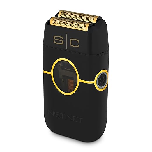 StyleCraft Instinct Metal Cordless Double Foil Shaver with IN2 Vector Motor Intuitive Torque Control USB-C Rechargeable