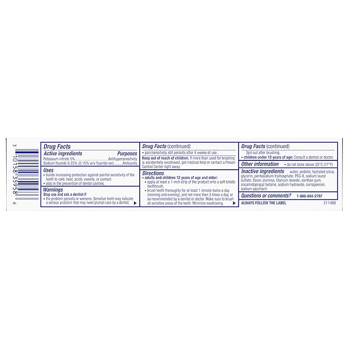 Sensodyne Clinical White Toothpaste Clinically Proven Whitening for Sensitive Teeth Intensive Clean 3.4 oz (3 Pack)