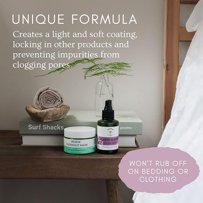 Doppeltree RENEW Overnight Face Mask with Aloe Vera Gel &amp Hyaluronic Acid Anti Aging Hydrating Facial Mask for All Skin Types Night Time Skin Care &amp Repair