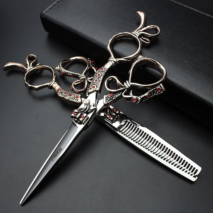 6-inch high-end hair clipper set hairstylist professional hair clipper thin and broken hair clipper