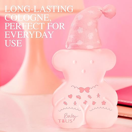 TOUS Baby Cologne for Boys and Girls. Fresh Powdery Perfume Gentle Scent for Babies &amp Toddlers. Ideal Baby Gift 3.4 Fl Oz