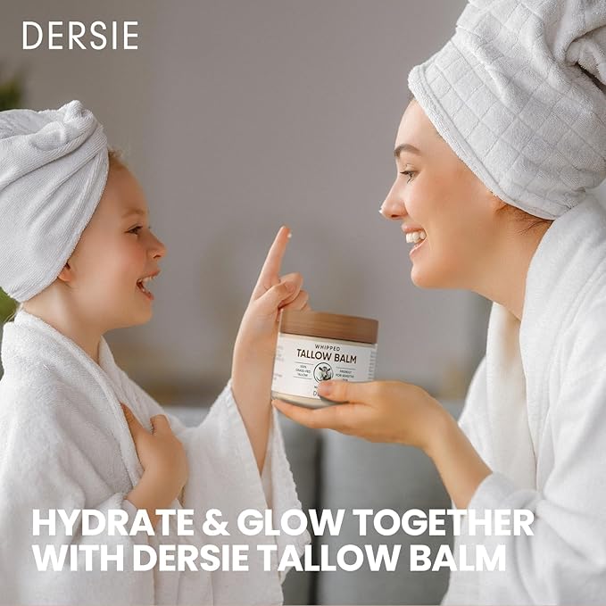 Tallow Sunscreen &amp Tallow Balm Set: 100% Grass-Fed Beef Tallow Sunscreen Balm with Zinc Oxide + Whipped Tallow Moisturizer ? Daily Sun Protection &amp Deep Hydration for Sensitive Skin Face &amp