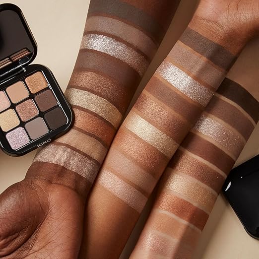 Kiko Milano Glamour Multi Finish Eyeshadow Palette | 9 Eyeshadows In Different Finishes