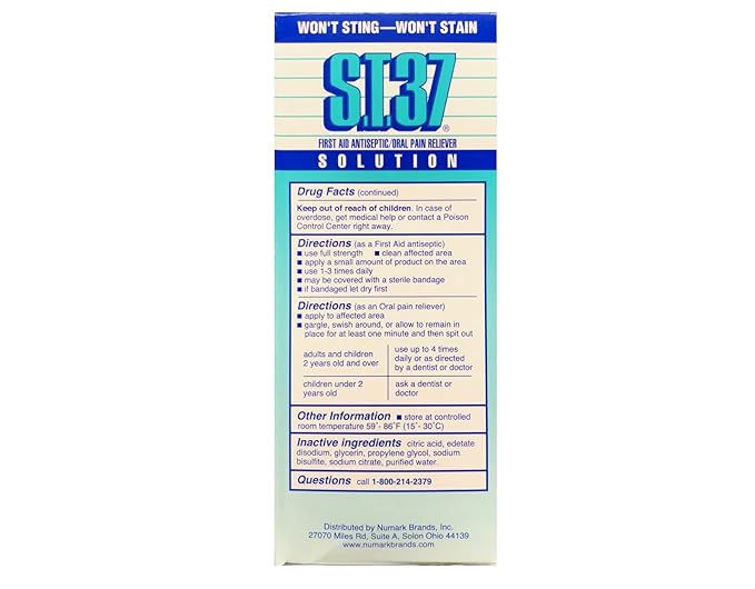S.t.37 Liquid Mouth Wash - 8 Oz Pack of 2