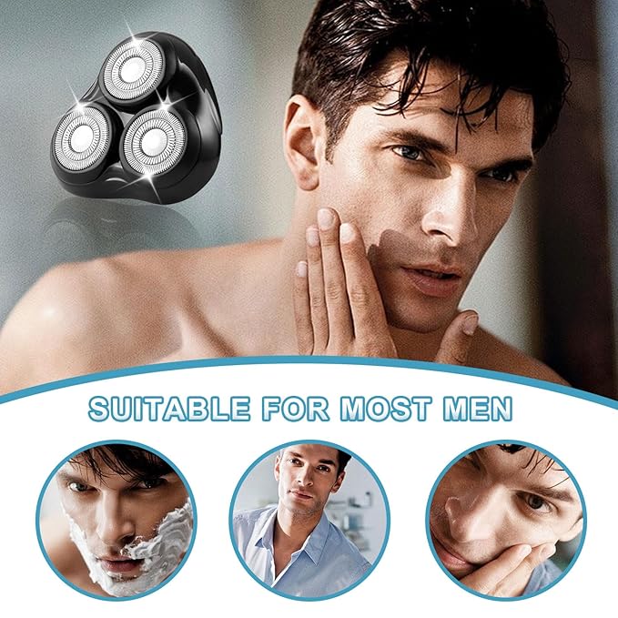 Shaver Replacement Head Compatible with Remington Shaver Razor Parts for Series R3R4R5R6R7R8SP-3141 and SP-5161 Foils (Black/2Pack)