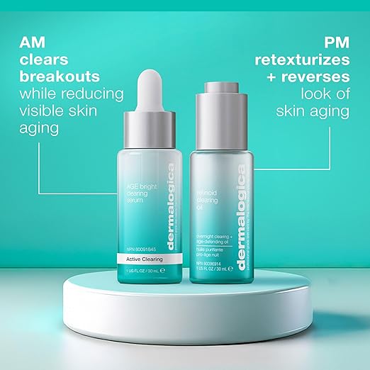Dermalogica Retinol Clearing Oil Face Serum with Salicylic Acid - Anti-Aging Acne Treatment That Delivers Clearer Vibrant Skin by Morning (1 Fl Oz)