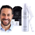 Simpler Hair Color for Men Kit for Full Gray Coverage - Brown Black Hair Dye Foam for Men w/Aloe Vera Avocado Oil &amp More - Effortless 100% Gray Hair Coverage and Beard Dye