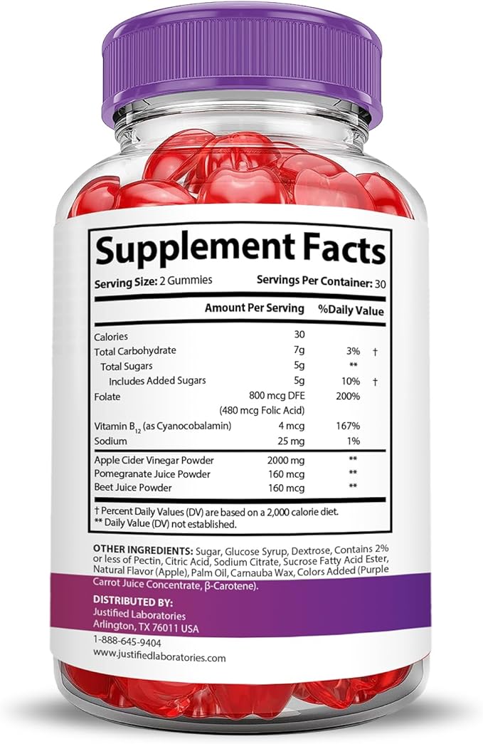 (10 Pack) Pure Slim Keto ACV Gummies Extreme 2000MG PureSlim Keto Gummies Advanced Formula Apple Cider Vinegar with Pomegranate Beet Juice Powder B12 Vegan Non GMO 600 Gummys