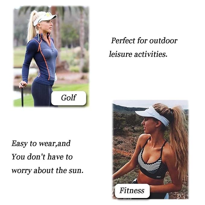 Visor Hat Wig for Women Baseball Cap Wig With Curly Synthetic Hair Extensions Ponytail Cap Wig Sun Hat With Hair Wig