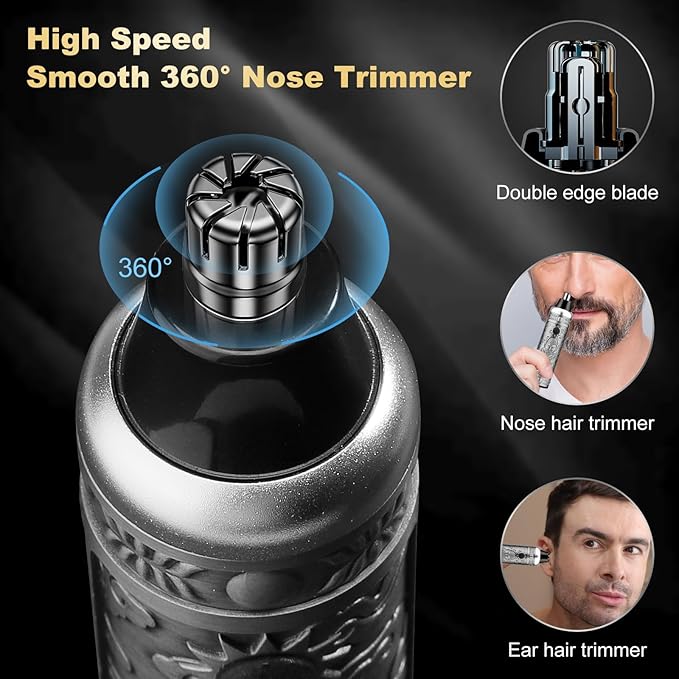 Hair Clippers for Man T-Blade Trimmer Nose Hair Trimmer Electric Shaver Set Professional 4 in 1 Barber Clippers Set for Haircut Men?™s Grooming Kit with LCD Display Ideal Gift for Him
