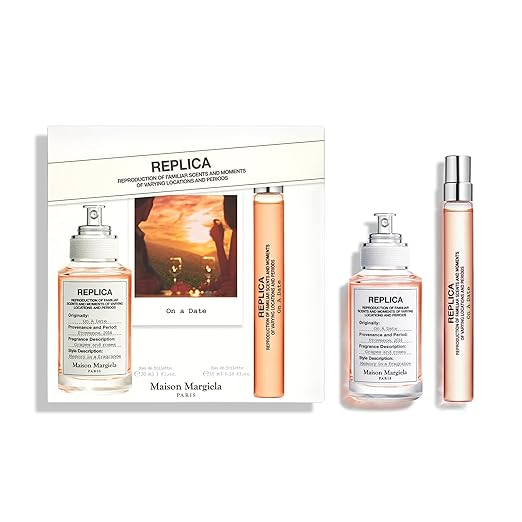 Maison Margiela - Replica - On a Date Eau de Toilette Set - Floral Fragrance - With Patchouli Rose &amp Black Current Accords - 1 Fl Oz &amp 0.3 Fl Oz Travel Size