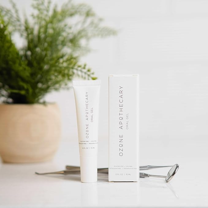 Oral Gel Ozone Oil Infused Gel Dental Care Antibiotic-Free Multipurpose for Promoting Healthy Mouth