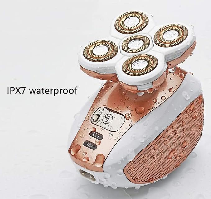 Women Waterproof Painless Hair Remover Electric Cordless Shaver Leg Hair Removal for Face Body Arm Underarms USB Rechargeable Bikini Trimmer Razor Epilator
