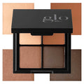 Glo Skin Beauty Eye Shadow Quad | Expertly Matched Shades for A Custom Eye Statement (Warm Smokey)
