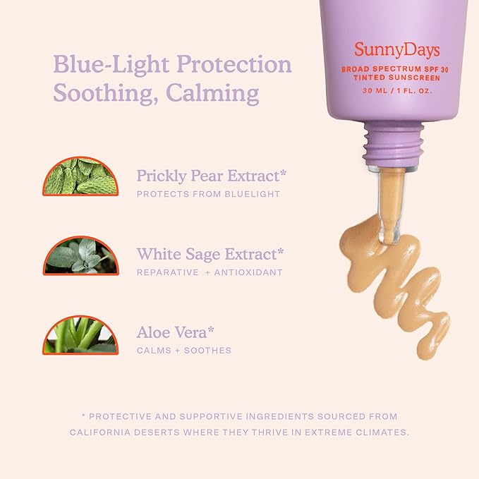 Tower 28 Beauty SunnyDays SPF 30 Tinted Sunscreen For Sensitive Skin - 2-in-1 Facial Broad Spectrum UVA/UVB Protection + Foundation - Shade 20 MULHOLLAND- Light with Golden Neutral Undertones 1 Fl Oz