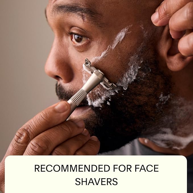 Leaf Shave | Twig Razor Silver - All-Metal Eco-Friendly Shaver for Men &amp Women Includes 5 Stainless Steel Single-Edge Blades Recommended for Face Shaving Lighter Hair and Sensitive Skin
