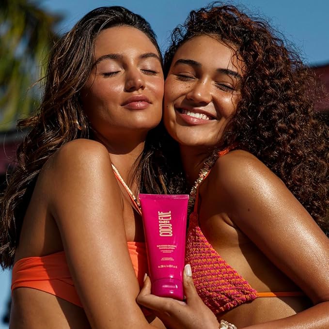 Coco &amp Eve Sun-kissed Gradual Tanning Lotion - Natural Sunless Moisturizing Tanner with 72H Hydration &amp Streak-Free Buildable Glow. Skincare-Infused with Antioxidants and Hyaluronic Acid (6.7