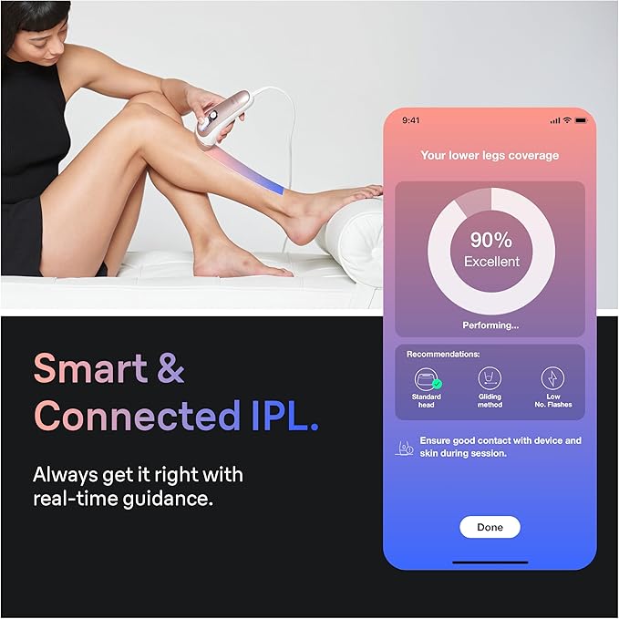 Braun Smart IPL Vogue?™s Best Hair Removal Device Skin i·Expert Pro 7: at Home Laser Hair Removal Permanent Visible Hair Reduction Gift Free App Vanity Case Venus Razor 4 Smart Heads IPL7387