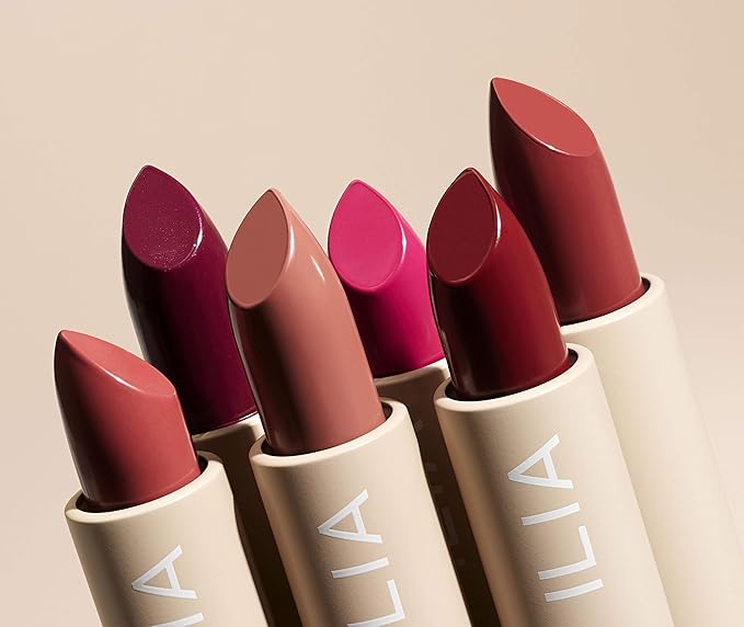 ILIA - Color Block Lipstick | Non-Toxic Vegan Cruelty-Free Hydrating + Long Lasting No Budge Color with Full Coverage (Rosette (Soft Pink With Cool Undertones) 0.14 oz | 4 g)