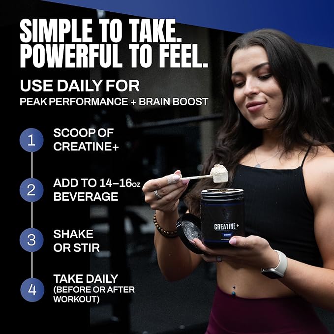 vedge Nutrition Creatine + | Vegan Plant-Based Creatine Monohydrate Powder | Energy Performance &amp Function | Ergogenic Aids for Athletes | Unflavored 30 Servings