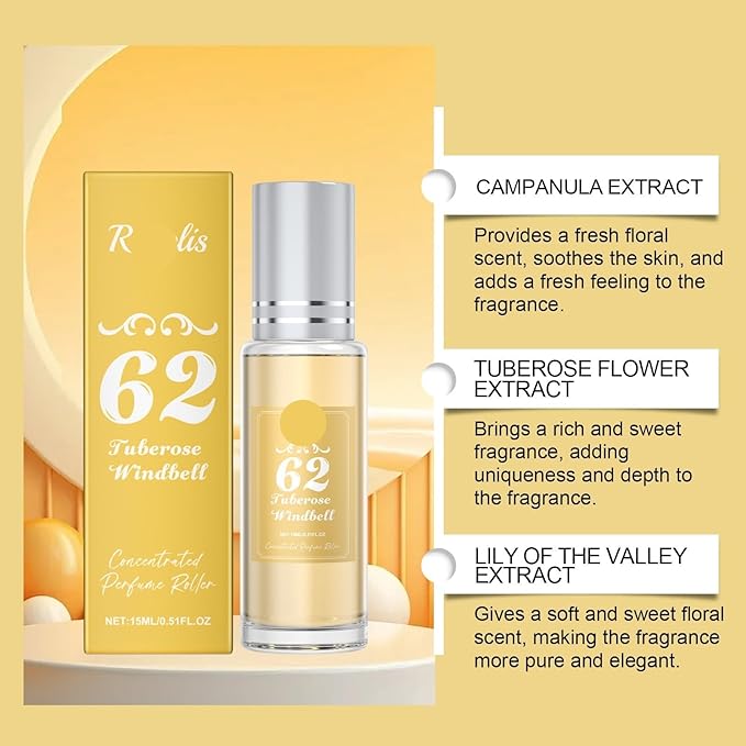 Enchanting Fragrance Roll-On Perfume - Fresh &amp Elegant Scent For Daily Use Perfect For Couples &amp Romantic Dates(2PCS)