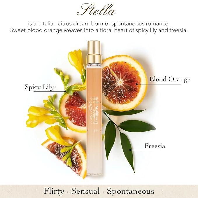 Tocca Stella Women's Perfume Travel Spray 0.34 oz. (10 ml) - Fresh Floral Blood Orange Freesia Spicy Lily