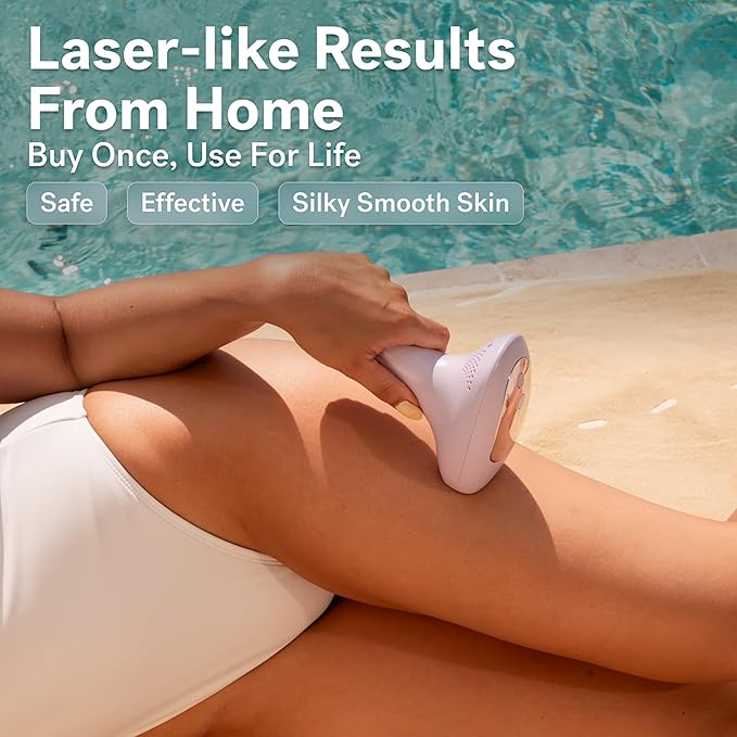MICHAEL TODD BEAUTY - LUMOS Laser IPL Hair Removal for Women and Men 50°F CoolMax Technology 999999 flashes 3 In 1 w/Skin Sensor for Nearly Painless Permanent hair removal