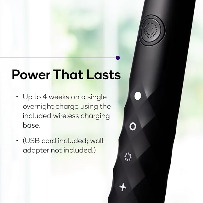 Burst Original Sonic Electric Toothbrush for Adults (Black) | Soft Bristle Deep Clean Stain &amp Plaque Removal | 3 Modes: Teeth Whitening Sensitive &amp Massage