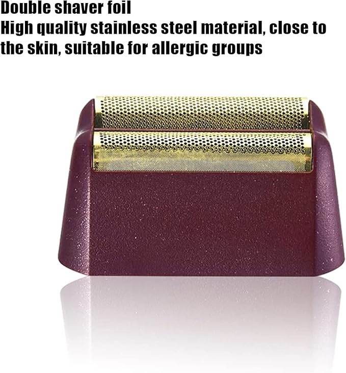 Professional 5 Star Series Finale Shaver Replacement Foil and Cutter Bar Assembly Compatible with wahl Foil Heads 7031-100/7043-100Fit for #8061 8164 Shaver (red 3 Pack)