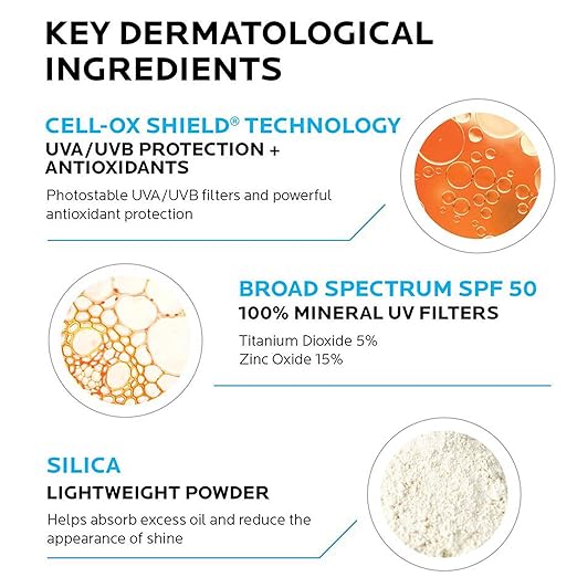 La Roche-Posay Anthelios Mineral Sunscreen SPF 50 Gentle Lotion Broad Spectrum SPF + Antioxidants Face &amp Body Sunscreen Titanium Dioxide &amp Zinc Oxide Oxybenzone Free Oil Free