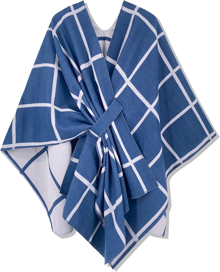 Moss Rose Women's Shawl Wrap Poncho Ruana Cape Open Front Cardigan Shawls for Fall Winter
