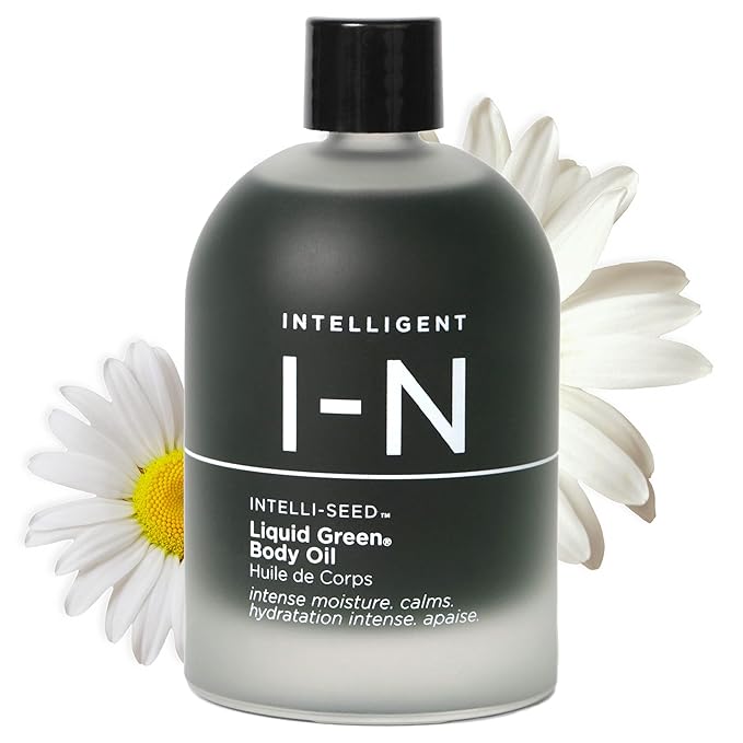 Intelligent Nutrients Liquid Green Body Oil Intensive Hydration and Radiance Antioxidant and Soothing for All Skin Types Vegan 3.4 Oz