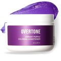 Overtone Semi Permanent Hair Color Conditioner Vibrant Purple 8 oz Nourishing Damage-Free Color Depositing Mask for All Hair Types with Shea Butter &amp Coconut Oil Vegan &amp Cruelty-Free