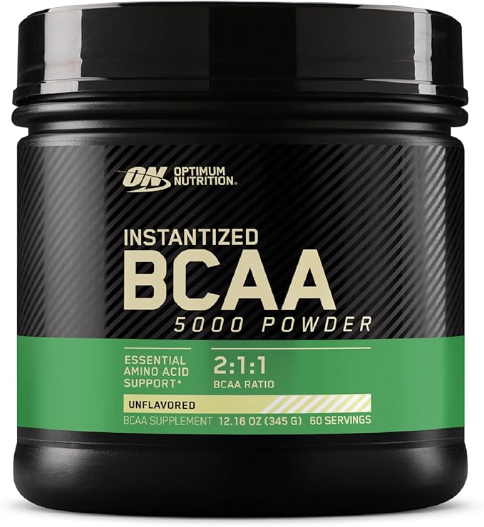 Optimum Nutrition Instantized BCAA Powder Unflavored Keto Friendly Branched Chain Essential Amino Acids Powder 5000mg 60 Servings (Packaging May Vary)
