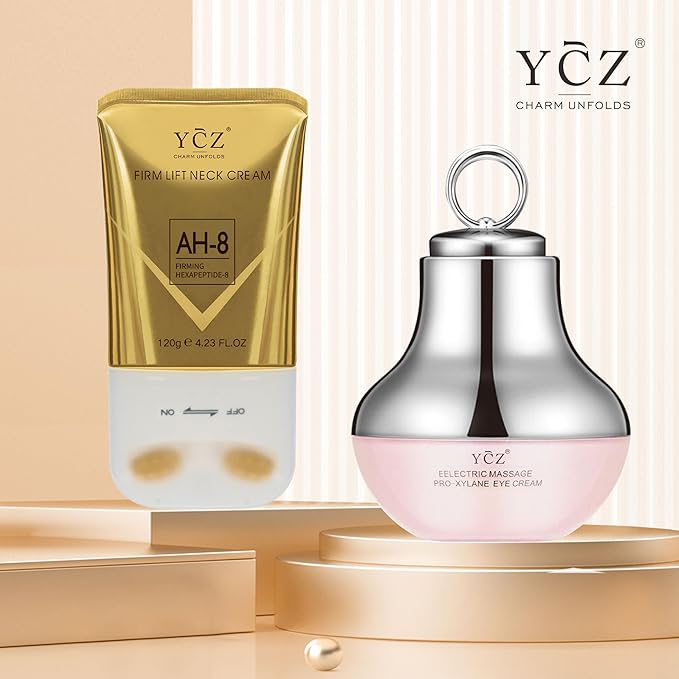 Ycz Neck-Eye Care Tightening &amp Revitalizing Set -Smooth of Fine Lines Eye &amp Neck Treatment Skin Moisturizer Deep Moisturizing Skincare
