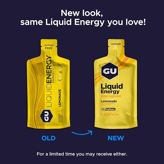 GU Energy Liquid Energy Gel With Complex Carbohydrates Vegan Gluten-Free and Dairy-Free On-the-Go Energy for Any Workout 12-Count Lemonade