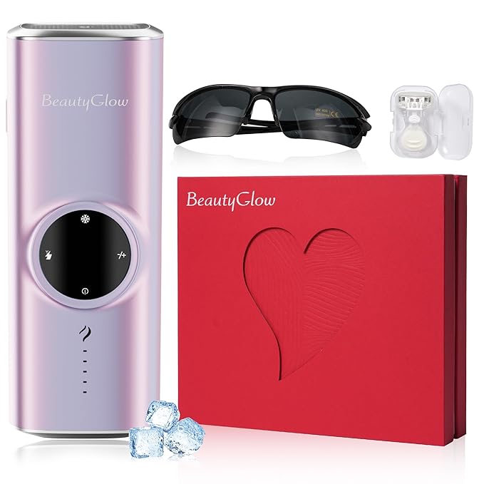 Laser Hair Removal Device for Women At Home IPL Hair Remover with Ice Cooling Technology for Face &amp Body Painless &amp Long-Lasting Results