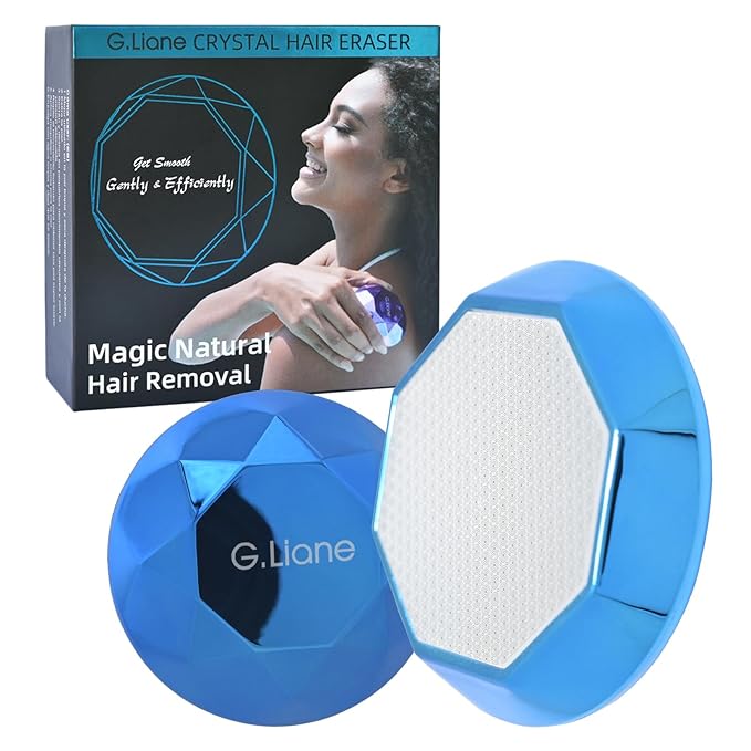 Crystal Hair EraserPainless Nano Hair Remover ExfoliationGentle and Efficient Glass Hair Removal Device Without WaxingNatural Epilator for Women and Men(Royal Blue)