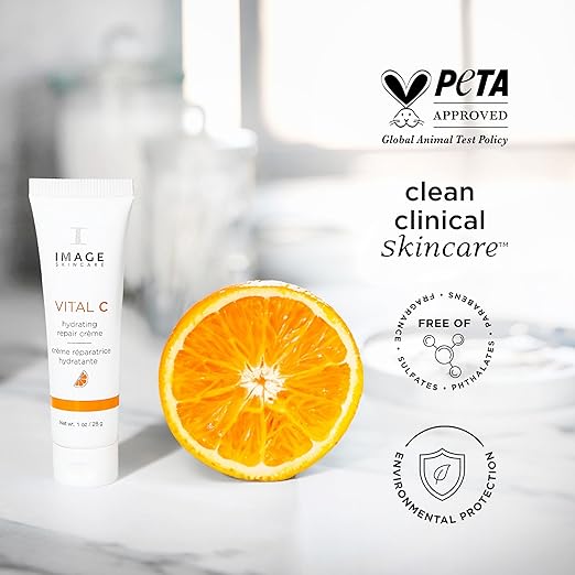IMAGE Skincare VITAL C Hydrating Repair Cr?me Face Night Cream Moisturizer with Hyaluronic Acid for Dry Skin