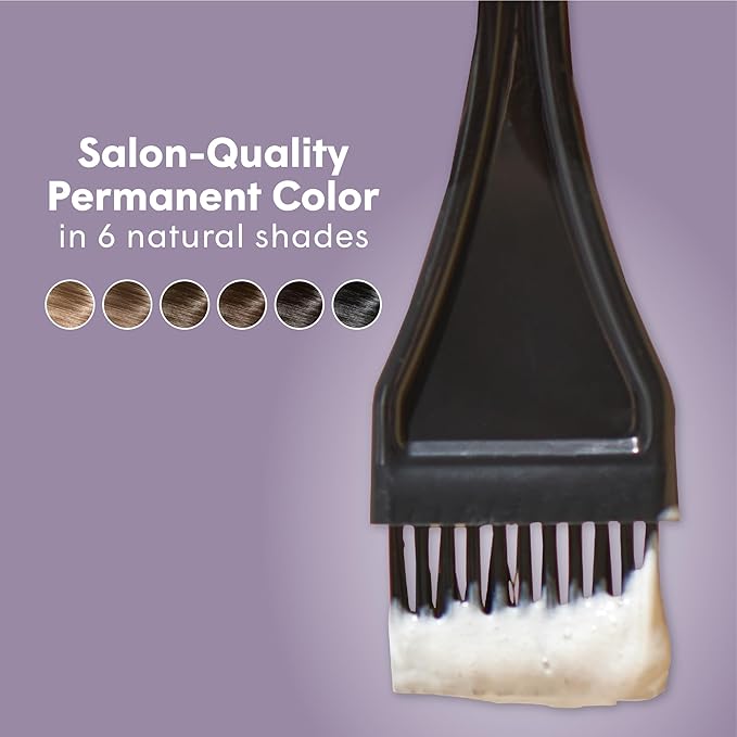 dpHUE Root Touch-Up Kit Dark Brown - Permanent Hair Color for Gray Coverage - Includes Two Applications - Paraben SLS &amp SLES Sulfate Free - Leaping Bunny Certified