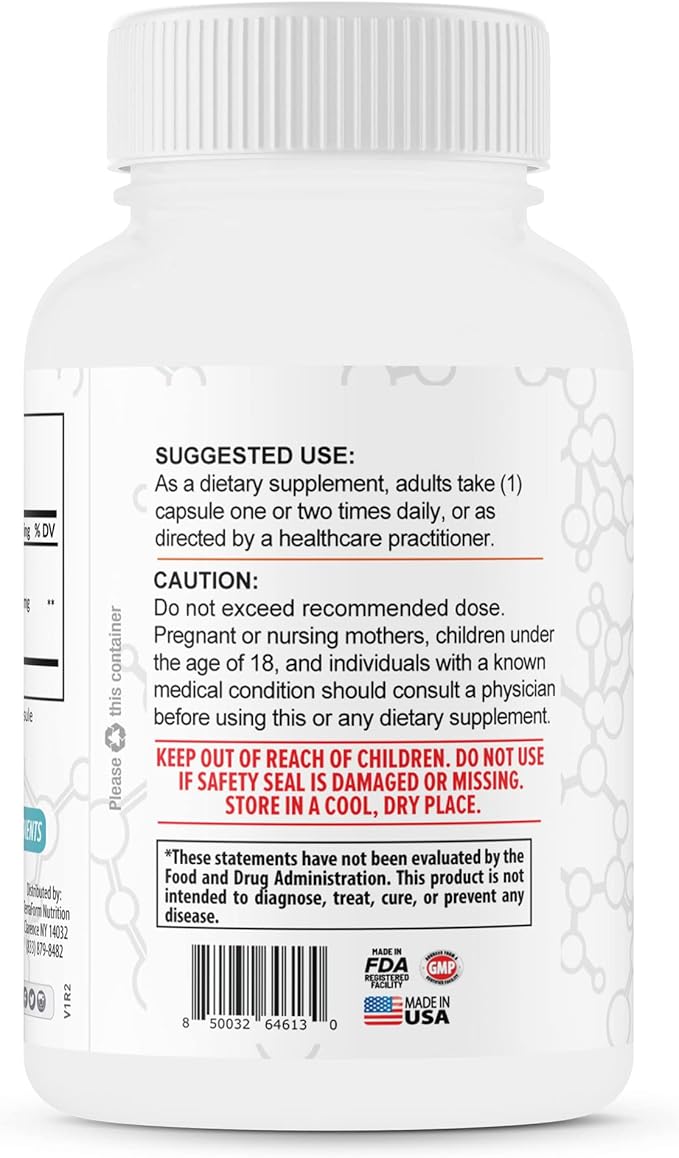 TerraForm Nutrition Extra Strength S-Acetyl Glutathione 300mg ? 60 Acid-Resistant Capsules - Premium Glutathione Supplement - Highly Bioavailable &amp Stable Form SAG Supplement ? Made in USA