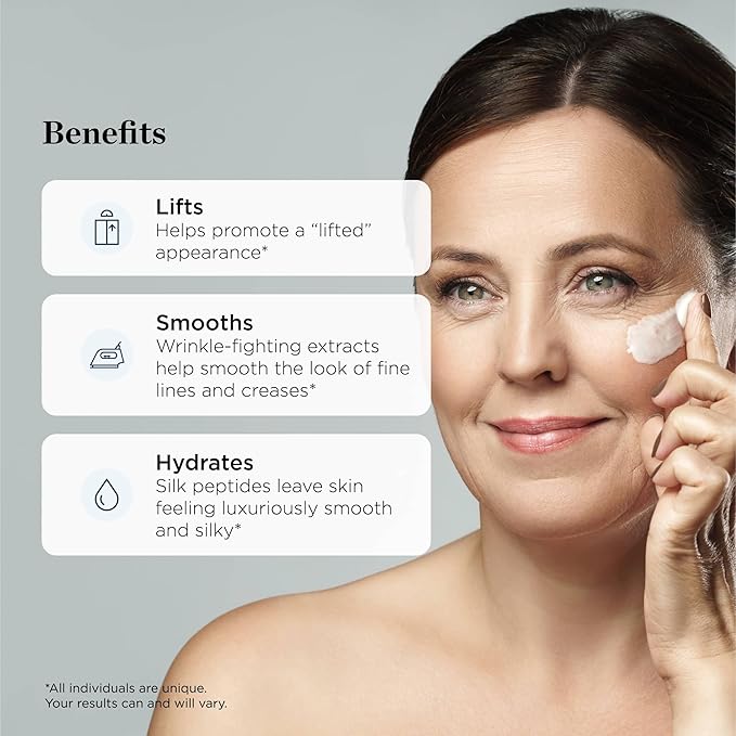 Beverly Hills MD Lift &amp Firm Sculpting Cream- Tighten &amp Tone Skin Anti-Aging Lotion for Smooth Moisturized Complexion- Lift and Smooth Face Neck D?collet? w/Silk Peptides + Aloe Vera Vit