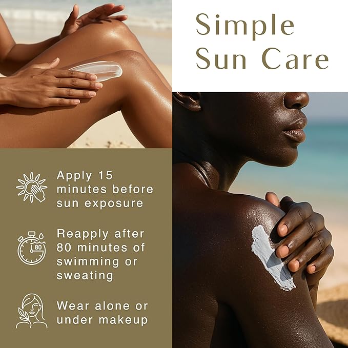 Black Girl Sunscreen - Face &amp Body Moisturizing Sunscreen Lotion SPF 30 for Melanin Rich Skin Leaves no White Cast (SPF-30-4oz)