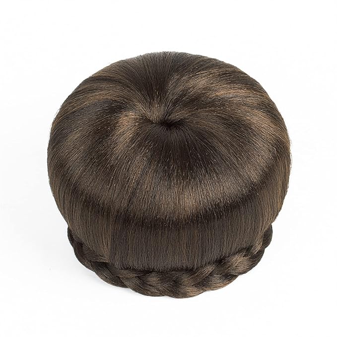 Hair Bun Pieces for Women 1 Pack Synthetic Bun Braided Ponytail Hair Extensions Women's Donut Curls Accessories for Women