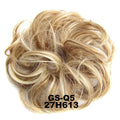 EARSHOT Hair Buns Hair Piece 1 Pack Messy Bun Hair Hoops Ponytail Hair Extensions Synthetic Donut Hair Bun Curly Wavy Hair Bun Wigs for Women Hair Accessories For Girls (Color : 27H613)