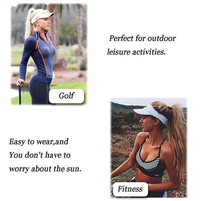 Visor Hat Wig for Women Baseball Cap Wig With Curly Synthetic Hair Extensions Ponytail Cap Wig Sun Hat With Hair Wig