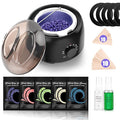 Waxing Kit - Wax Warmer for Hair Removal Hard Wax Kit with 14oz 5 Bags Hard Wax Beans for Full Body Legs Face Eyebrows Bikini Brazilian Waxing Kit for Women Men