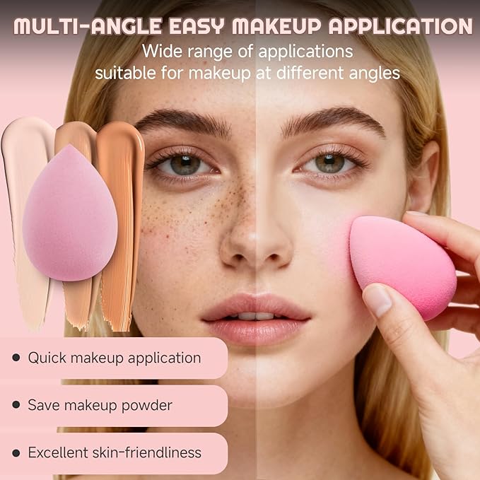 70Pcs Makeup Brushes Set Pink Professional Makeup Brush Set Multi-functional Makeup Brush Kit Eye and Face Makeup Brushes &amp Tools Premium Synthetic Facial Makeup Accessories